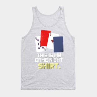 This Is My Game Night Shirt - Playing Cards Tank Top